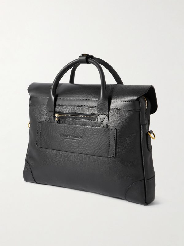Full-Grain Leather Briefcase - BK