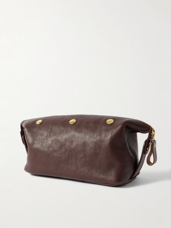 Full-Grain Leather Wash Bag - BK Full-Grain Leather Wash Bag - BK