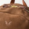 Leather-Trimmed Suede Backpack - CU