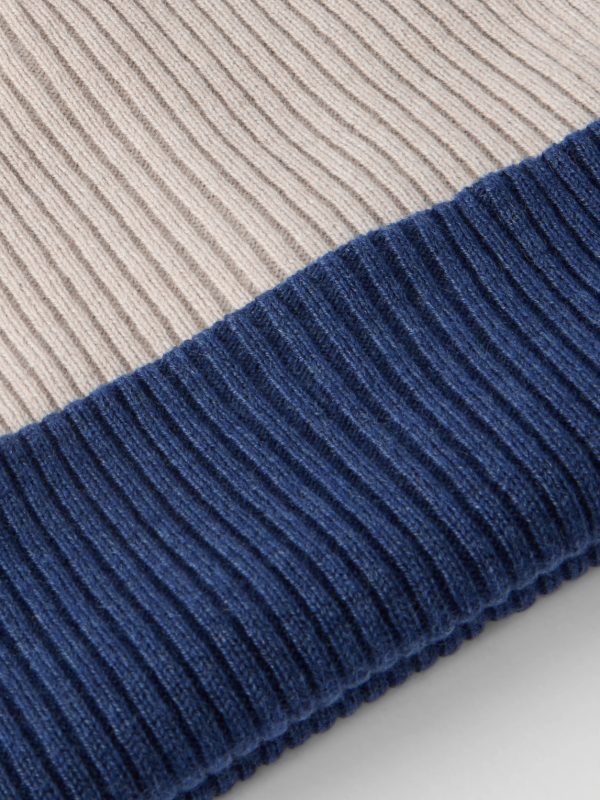 Reversible Ribbed Cashmere Beanie - CU Reversible Ribbed Cashmere Beanie - CU