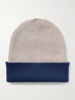 Reversible Ribbed Cashmere Beanie Reversible Ribbed Cashmere Beanie