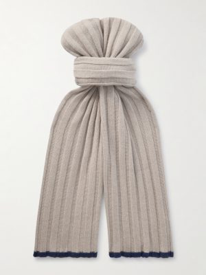 Ribbed Cashmere Scarf Ribbed Cashmere Scarf