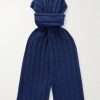 Ribbed Cashmere Scarf
