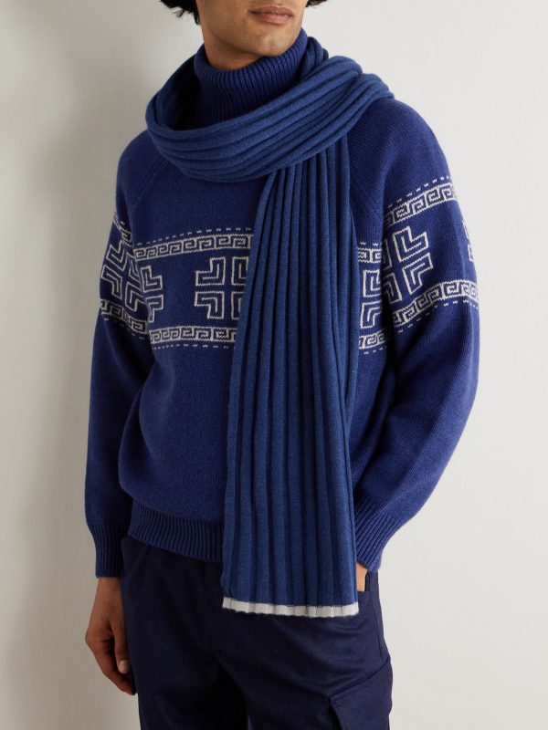 Ribbed Cashmere Scarf - OU