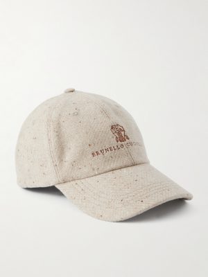 Logo-Embroidered Wool and Cashmere-Blend Baseball Cap Logo-Embroidered Wool and Cashmere-Blend Baseball Cap