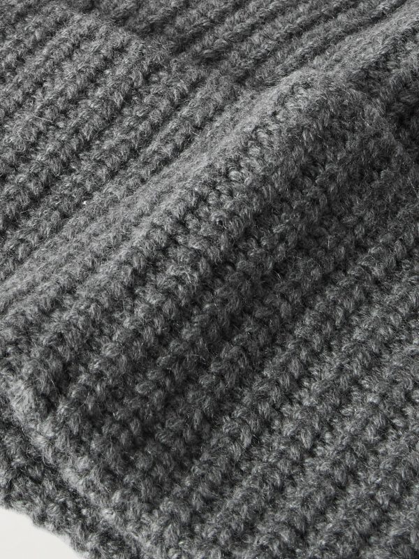 Ribbed Cashmere Beanie - CU Ribbed Cashmere Beanie - CU