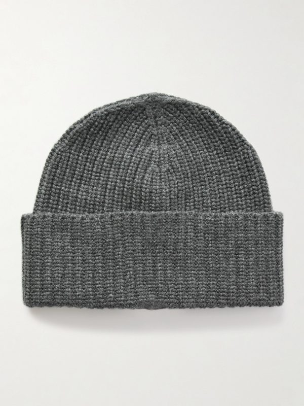 Ribbed Cashmere Beanie Ribbed Cashmere Beanie