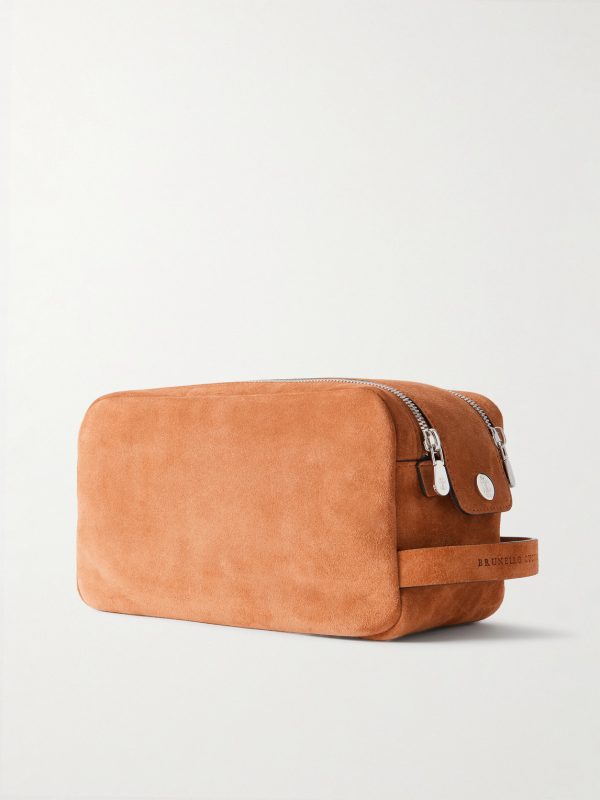 Suede Wash Bag - BK Suede Wash Bag - BK