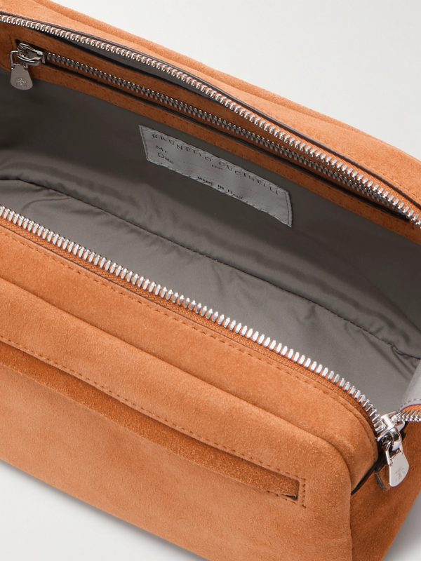 Suede Wash Bag - E1 Suede Wash Bag - E1