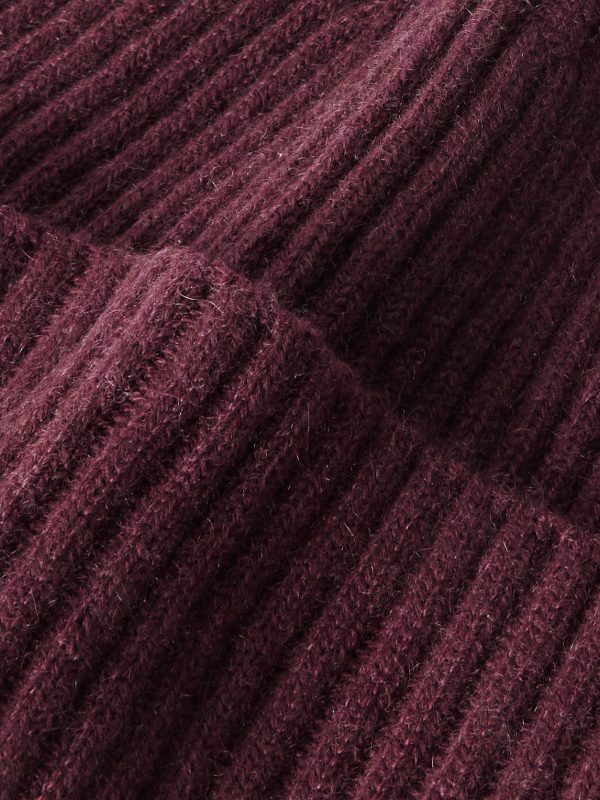 Ribbed Cashmere Beanie - CU