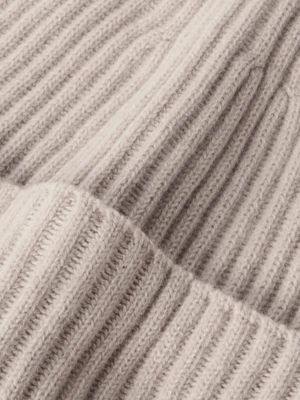 Ribbed Cashmere Beanie - CU Ribbed Cashmere Beanie - CU