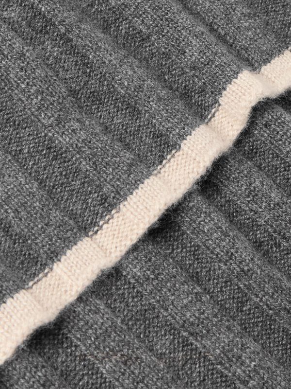 Ribbed Cashmere Scarf - CU
