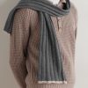 Ribbed Cashmere Scarf - OU