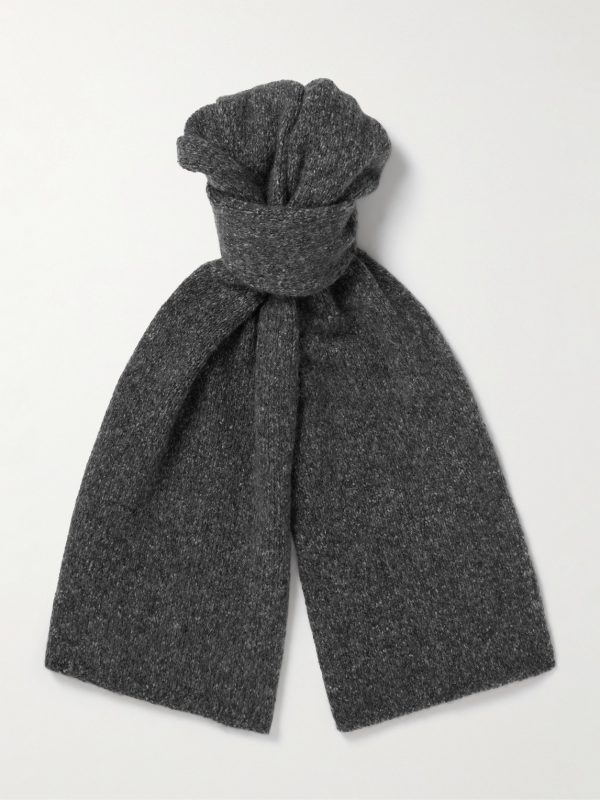 Brushed Cashmere and Silk-Blend Scarf