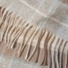 Fringed Checked Cashmere Scarf - CU