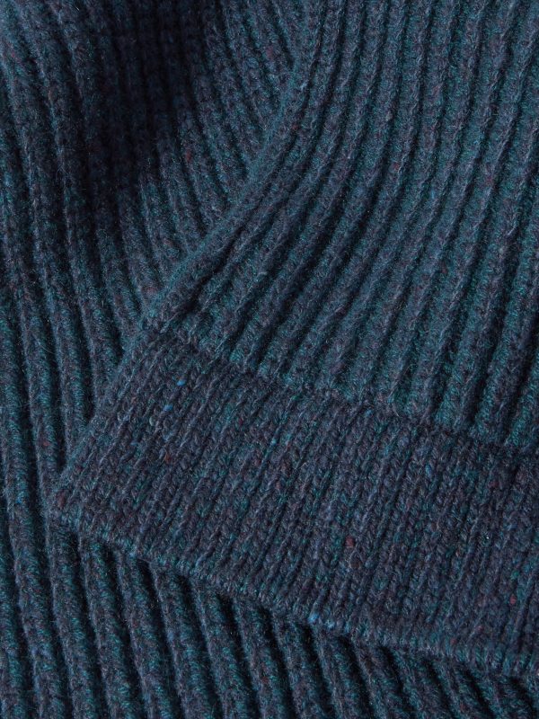 Ribbed Donegal Cashmere Scarf - CU Ribbed Donegal Cashmere Scarf - CU