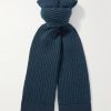 Ribbed Donegal Cashmere Scarf Ribbed Donegal Cashmere Scarf