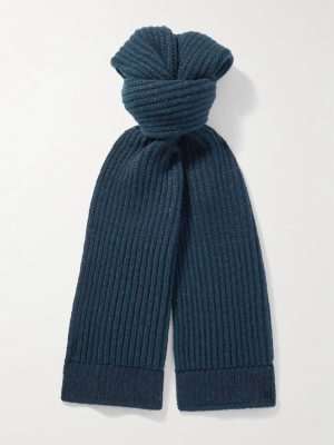 Ribbed Donegal Cashmere Scarf Ribbed Donegal Cashmere Scarf