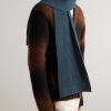 Ribbed Donegal Cashmere Scarf - OU Ribbed Donegal Cashmere Scarf - OU