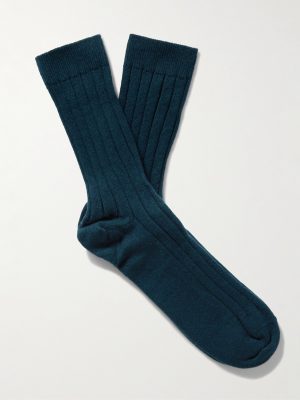 Ribbed Cashmere Socks