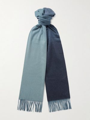 Fringed Ombré Cashmere Scarf Fringed Ombré Cashmere Scarf