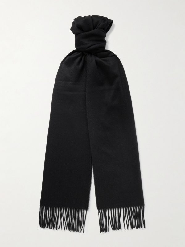 Fringed Cashmere Scarf