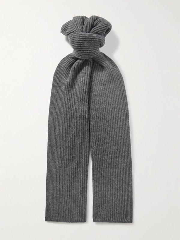 Ribbed Cashmere Scarf Ribbed Cashmere Scarf