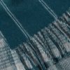 Fringed Checked and Striped Cashmere Scarf - CU Fringed Checked and Striped Cashmere Scarf - CU