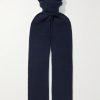 Ribbed Cashmere Scarf