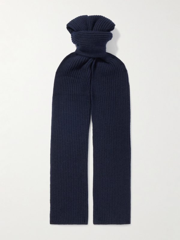 Ribbed Cashmere Scarf