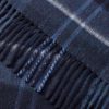 Fringed Checked Cashmere Scarf - CU