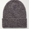 Brushed Cashmere and Silk-Blend Beanie