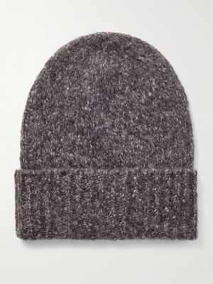 Brushed Cashmere and Silk-Blend Beanie Brushed Cashmere and Silk-Blend Beanie