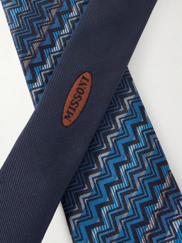 7cm Striped Silk-Jacquard Tie - CU 7cm Striped Silk-Jacquard Tie - CU