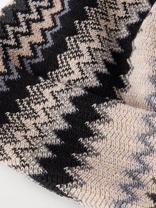 Striped Wool-Blend Beanie - CU Striped Wool-Blend Beanie - CU