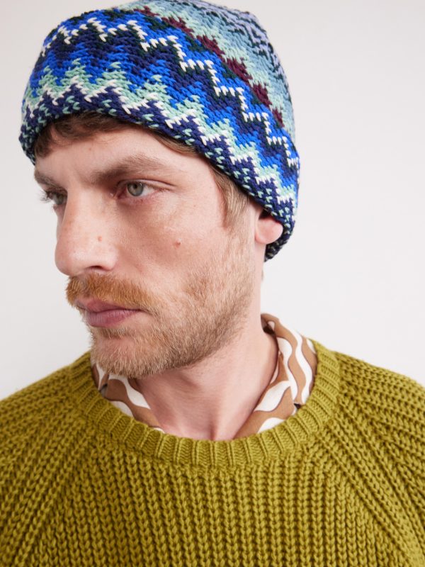 Jacquard-Knit Wool Beanie - OU