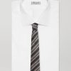7cm Striped Silk-Jacquard Tie - OU