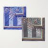 Set of Two Printed Silk-Voile Pocket Squares Set of Two Printed Silk-Voile Pocket Squares