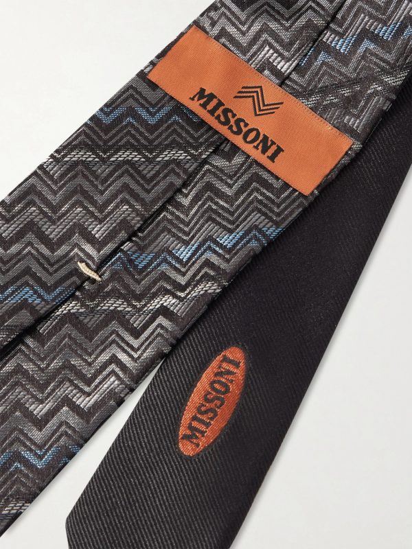 7cm Silk-Jacquard Tie - CU