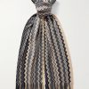 Fringed Jacquard-Knit Wool Scarf Fringed Jacquard-Knit Wool Scarf