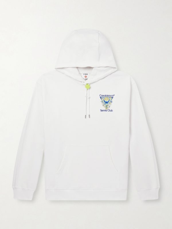 Tennis Club Icon Logo-Print Organic Cotton-Jersey Hoodie Tennis Club Icon Logo-Print Organic Cotton-Jersey Hoodie