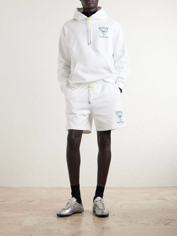 Tennis Club Icon Logo-Print Organic Cotton-Jersey Hoodie - OU Tennis Club Icon Logo-Print Organic Cotton-Jersey Hoodie - OU