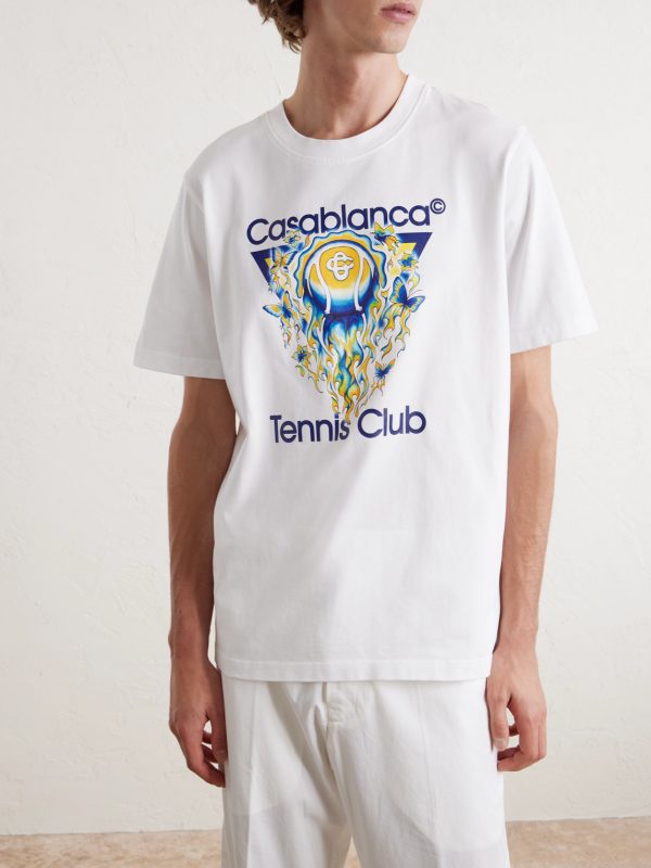 Tennis Club Icon Logo-Print Organic Cotton-Jersey T-Shirt - FR Tennis Club Icon Logo-Print Organic Cotton-Jersey T-Shirt - FR