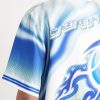 Flaming Tennis Ball Camp-Collar Printed Silk-Twill Shirt - CU