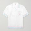 Dance Joy Camp-Collar Printed Silk-Twill Shirt Dance Joy Camp-Collar Printed Silk-Twill Shirt