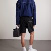 Straight-Leg Logo-Appliquéd Cotton-Blend Terry-Jacquard Shorts - BK Straight-Leg Logo-Appliquéd Cotton-Blend Terry-Jacquard Shorts - BK