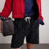 Straight-Leg Logo-Appliquéd Cotton-Blend Terry-Jacquard Shorts - CU Straight-Leg Logo-Appliquéd Cotton-Blend Terry-Jacquard Shorts - CU