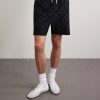 Straight-Leg Logo-Appliquéd Cotton-Blend Terry-Jacquard Shorts - FR Straight-Leg Logo-Appliquéd Cotton-Blend Terry-Jacquard Shorts - FR