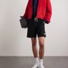 Straight-Leg Logo-Appliquéd Cotton-Blend Terry-Jacquard Shorts - OU Straight-Leg Logo-Appliquéd Cotton-Blend Terry-Jacquard Shorts - OU
