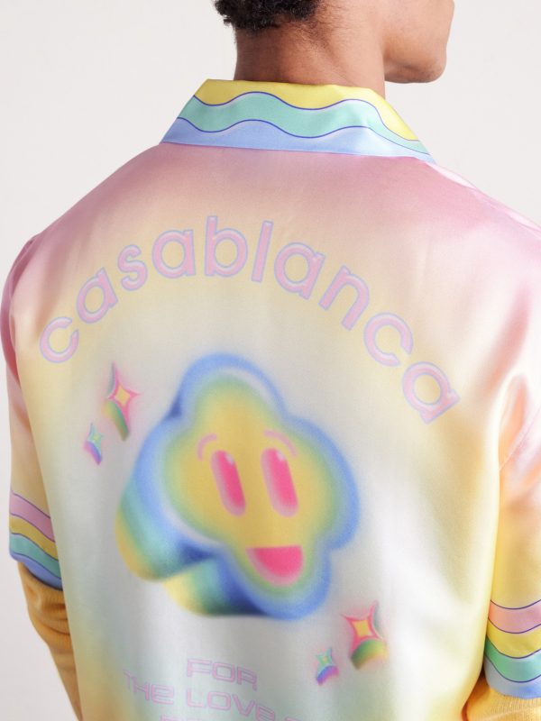 For The Love Of Dance Camp-Collar Printed Silk-Twill Shirt - CU For The Love Of Dance Camp-Collar Printed Silk-Twill Shirt - CU